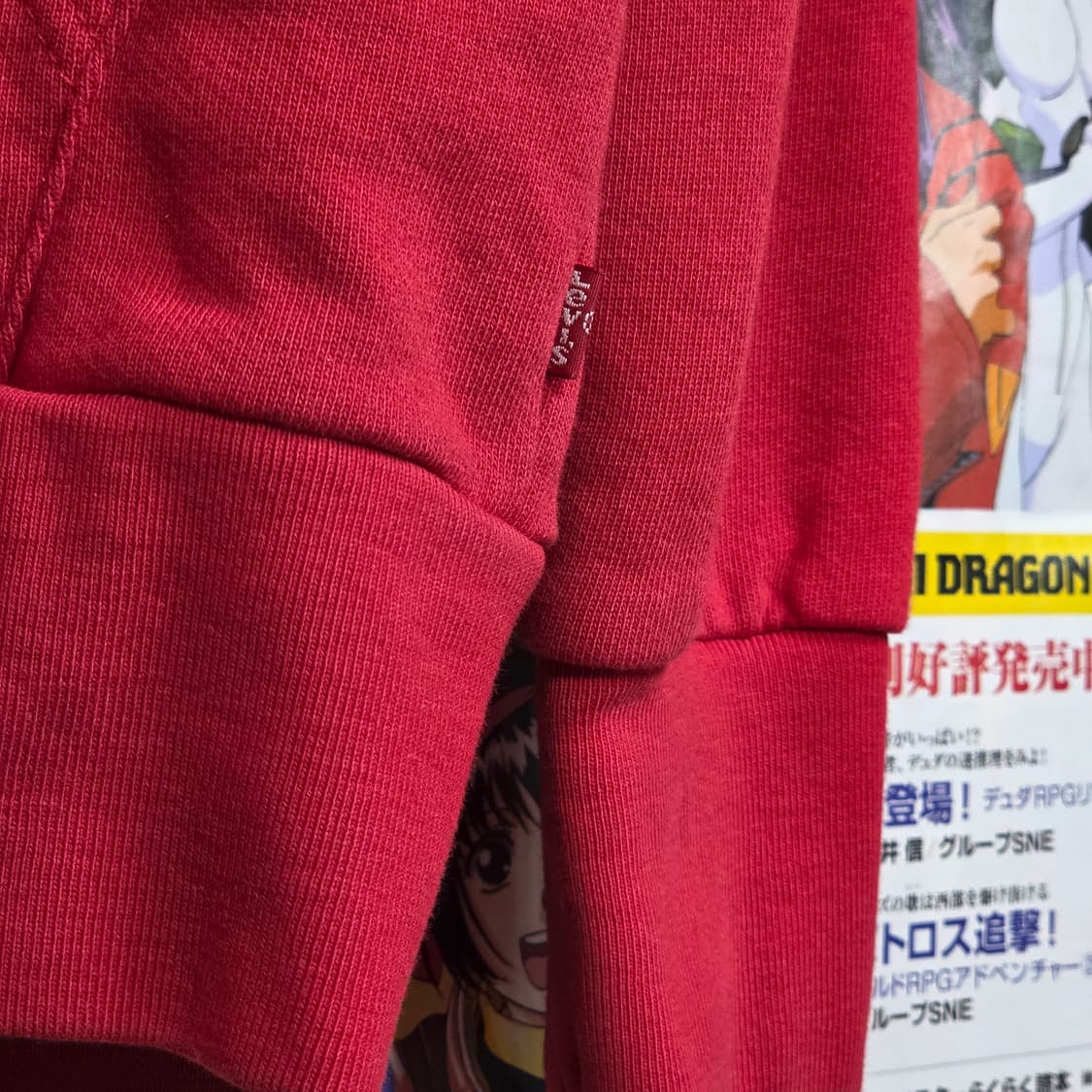 리바이스 레드 빅로고 자수 후드집업 상품이미지4