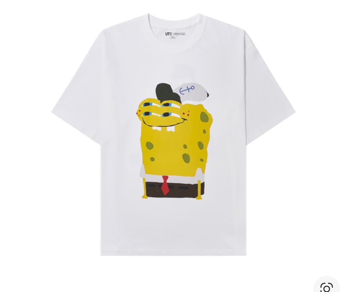 유니클로 CPFM 스폰지밥 콜라보 티셔츠 상품이미지1