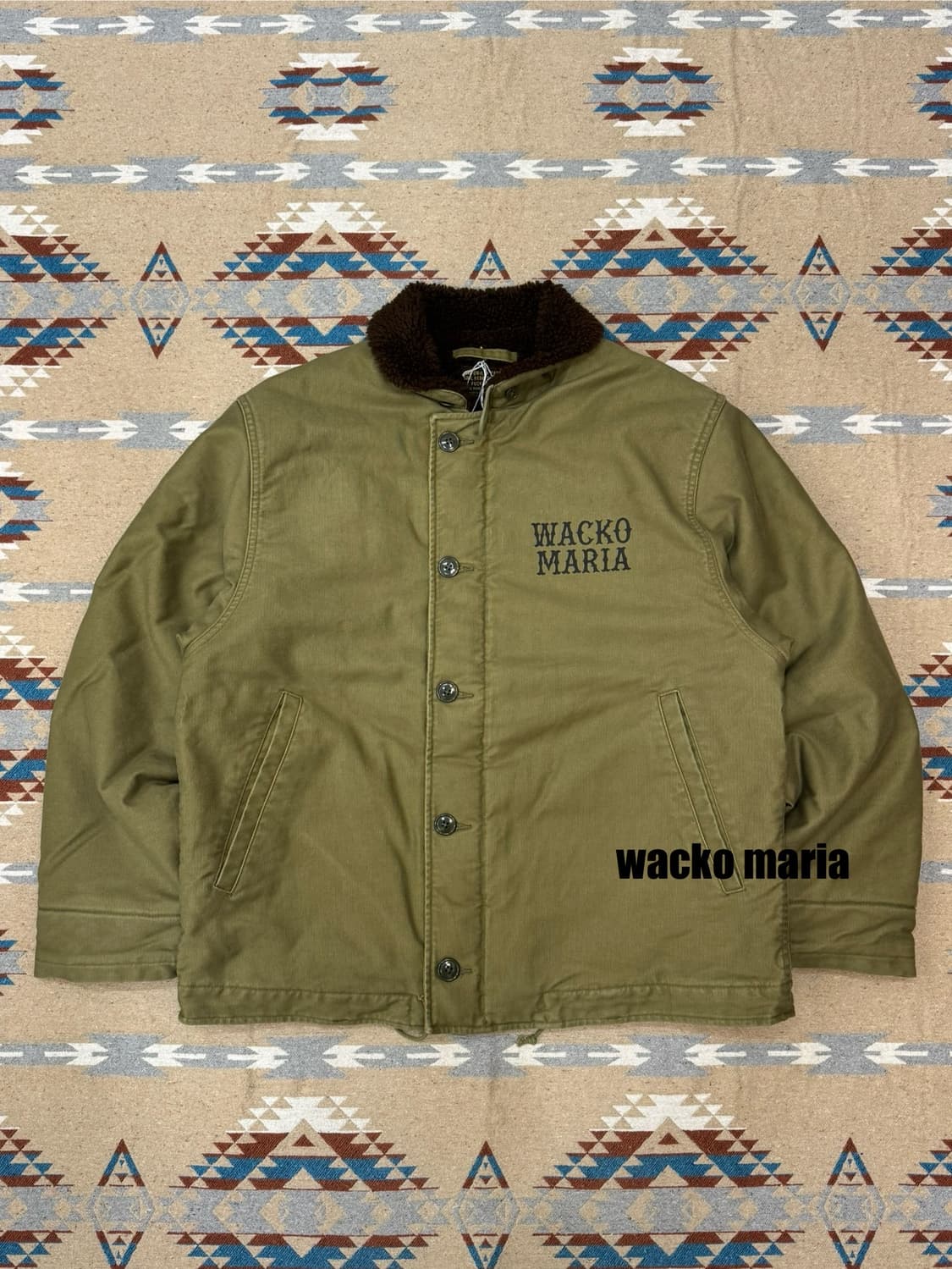 [L] 와코마리아 N-1 덱 자켓 카키 25FW 상품이미지1