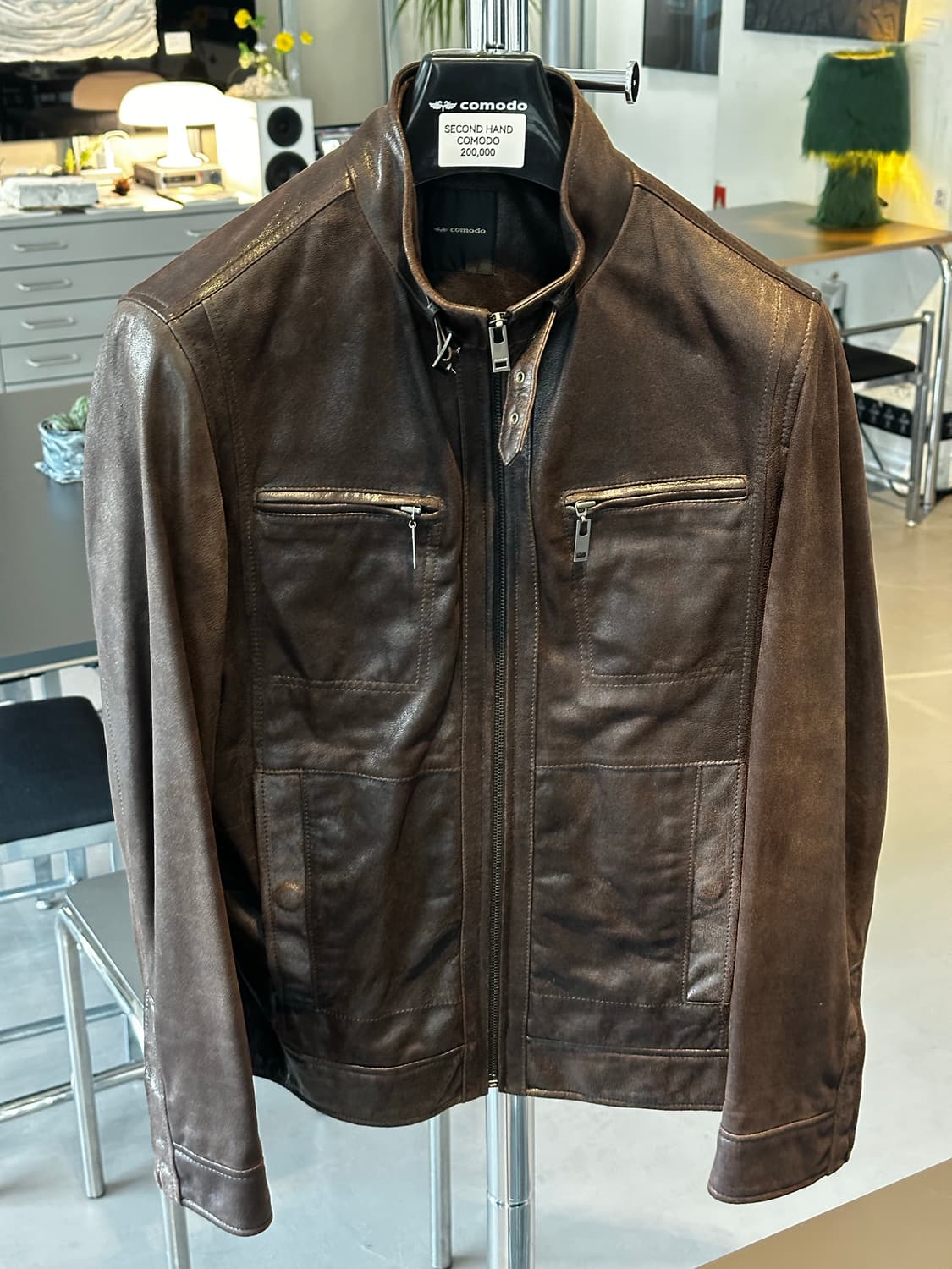 코모도 양가죽 자켓 상품이미지1