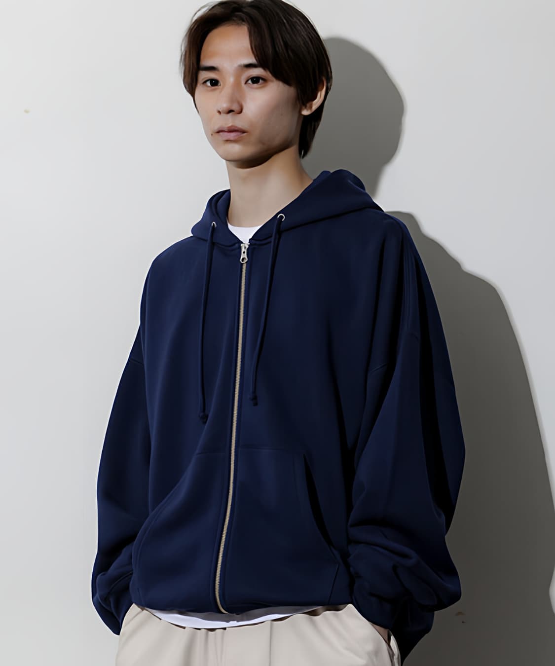 프릭스스토어 12온즈 오버핏 후드집업(오트밀) 상품이미지6