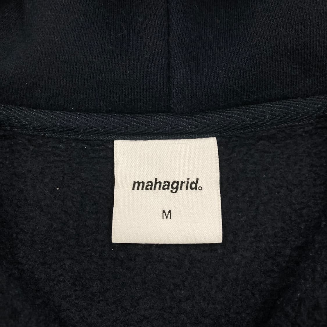 마하그리드 스펠아웃 로고 네이비 후드 집업 상품이미지3