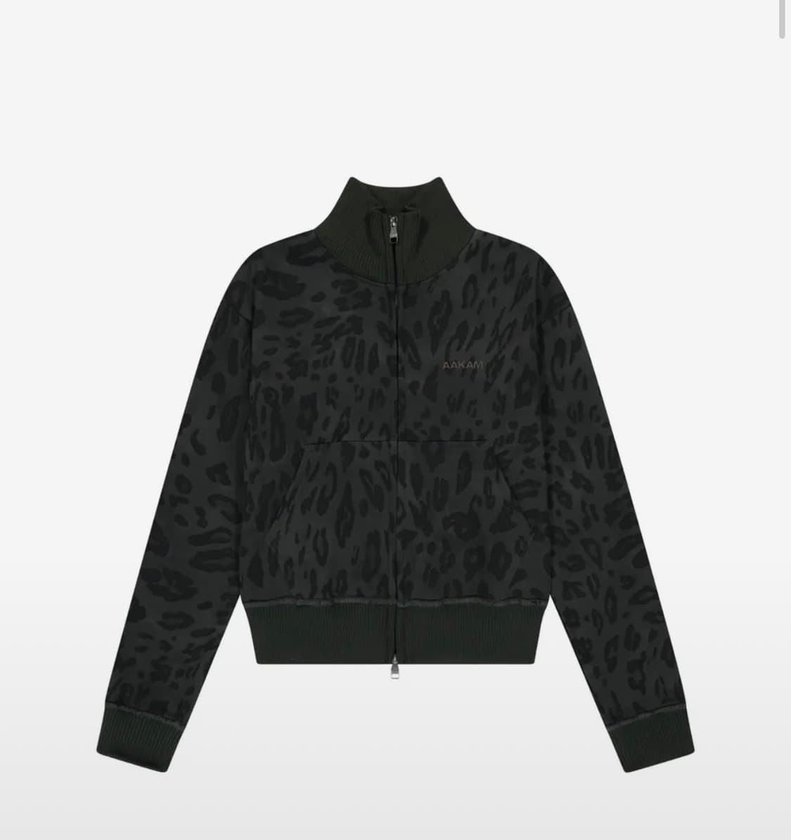아캄 레오파드 로고 트랙 자켓 블랙 상품이미지2