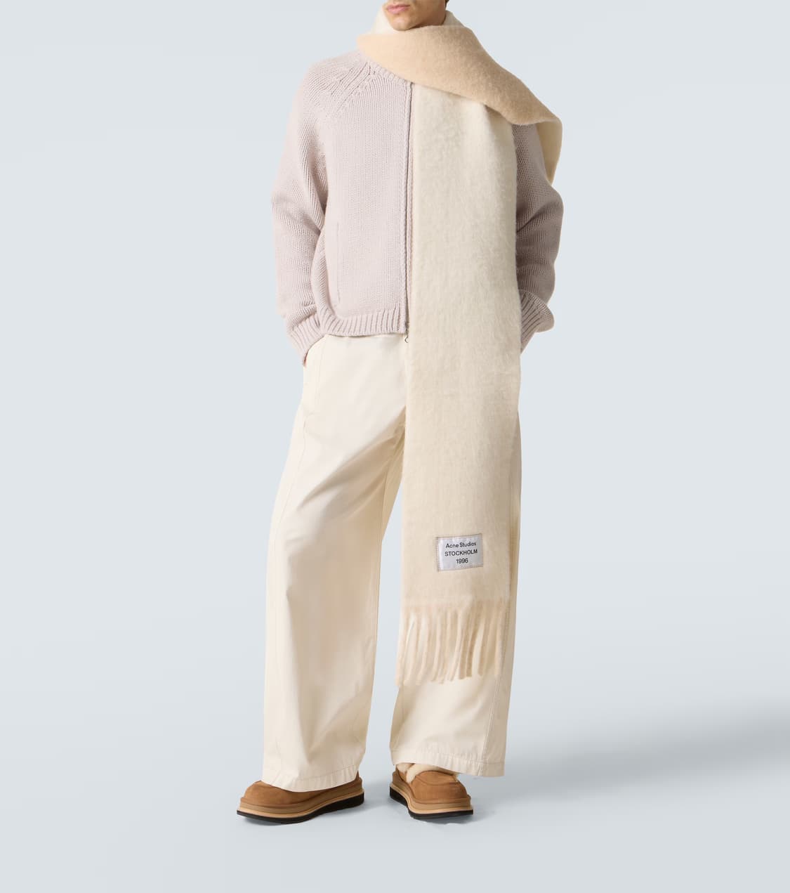 UGG X sacai Loafer Chestnut 소가죽 양모 로퍼 상품이미지10