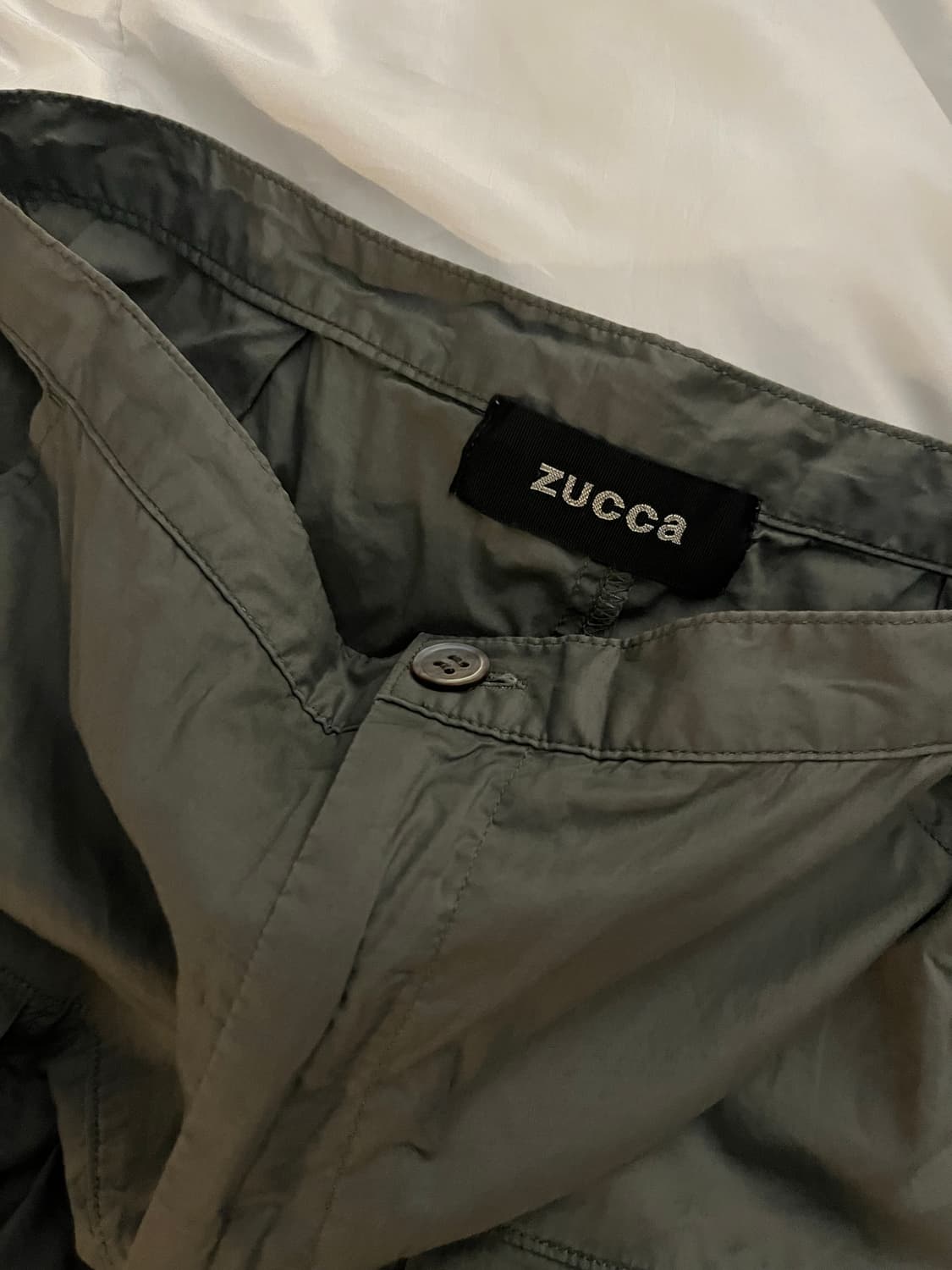 Zucca 주카 카키 주름 반바지 상품이미지2