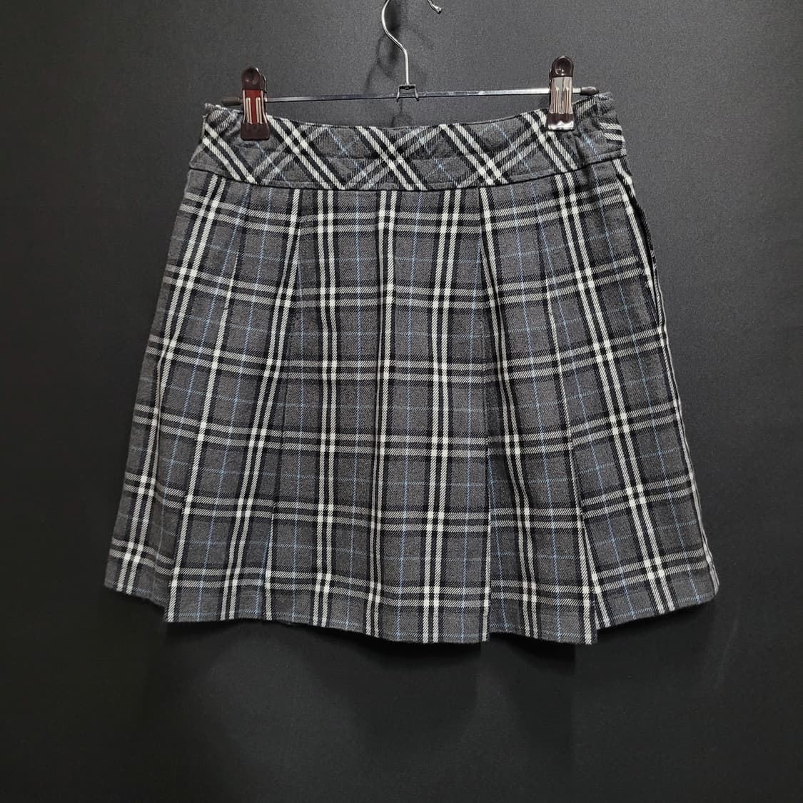 Burberry 버버리 그레이 체크 울스커트 상품이미지1