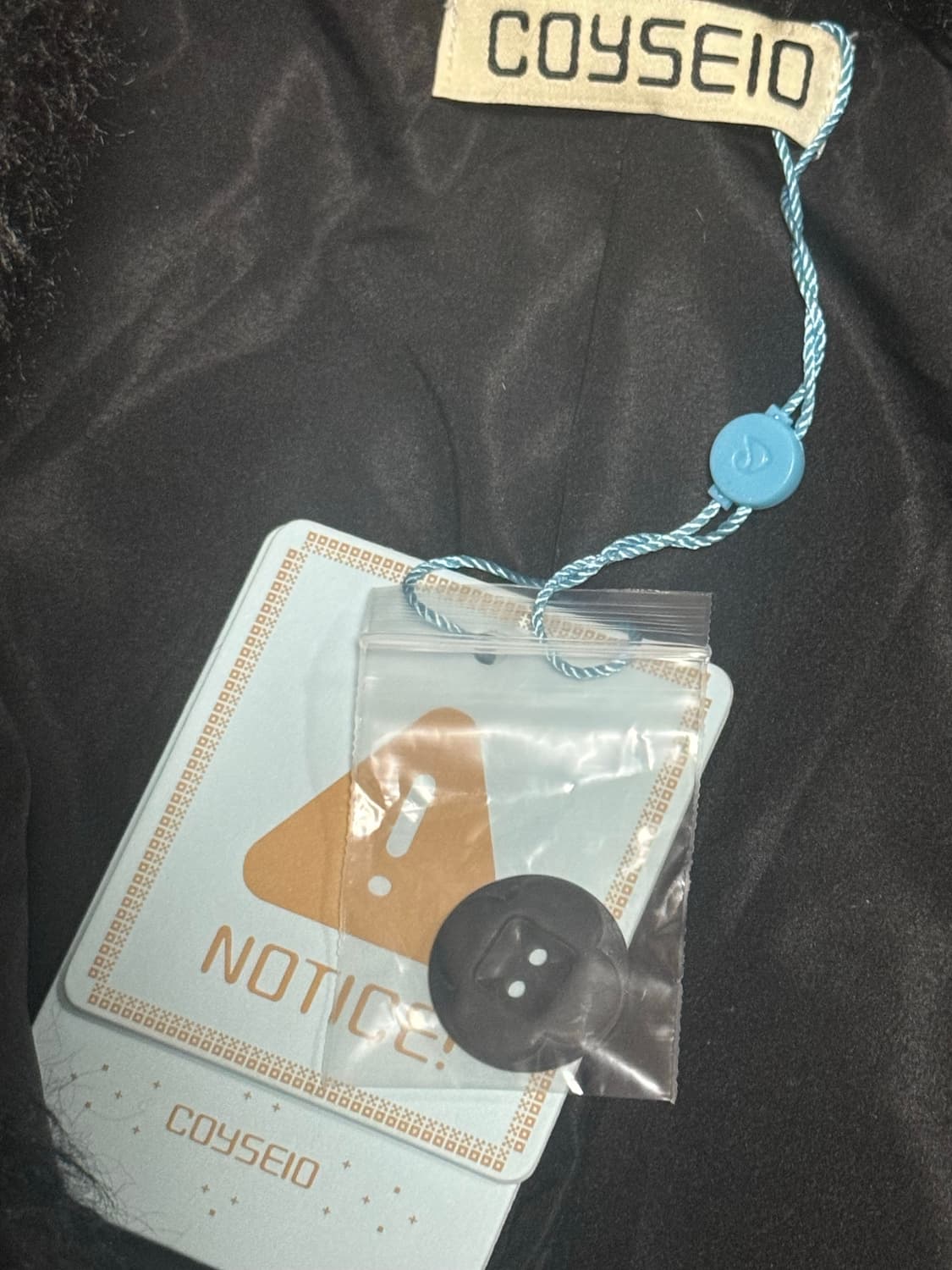 코이세이오 퍼자켓 블랙 헤어리 퍼자켓 상품이미지2