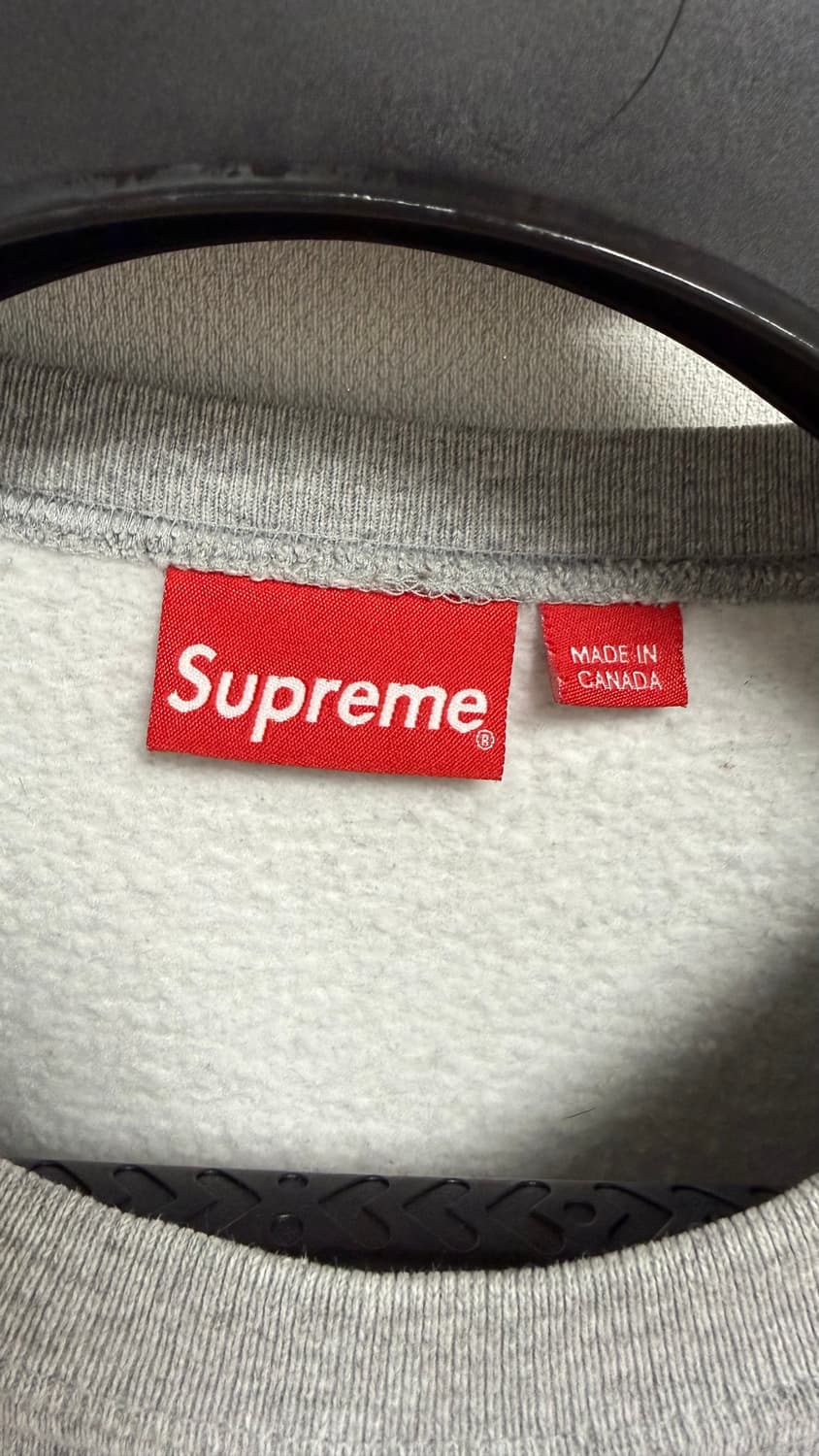 [XL] 슈프림 22FW 박스로고 맨투맨 헤더 그레이 상품이미지3