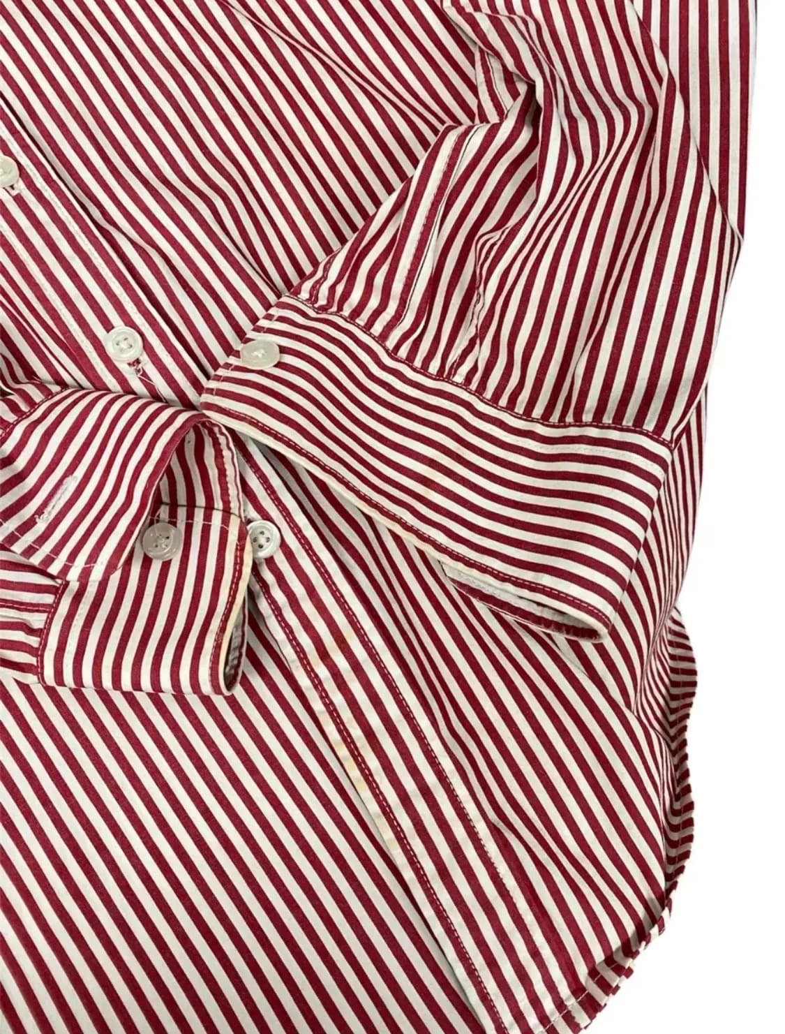꼼데가르송 레드 스트라이프 셔츠 S 상품이미지4