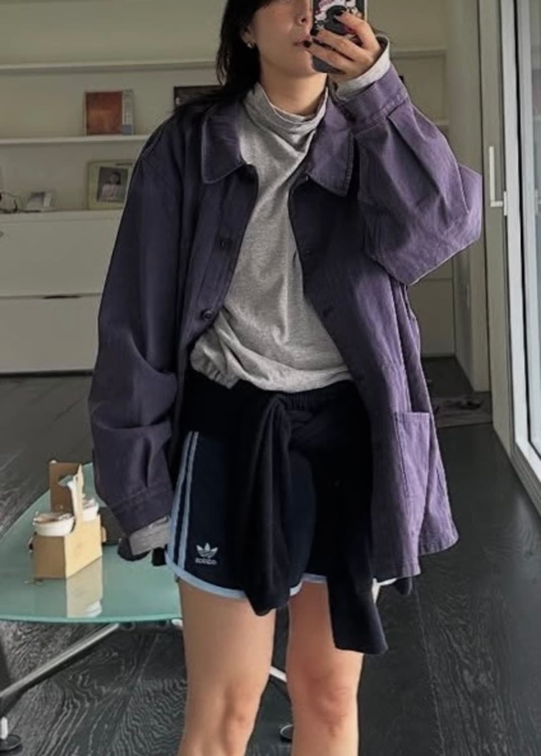 이얼즈어고 프렌치 워크 자켓 퍼플 상품이미지8