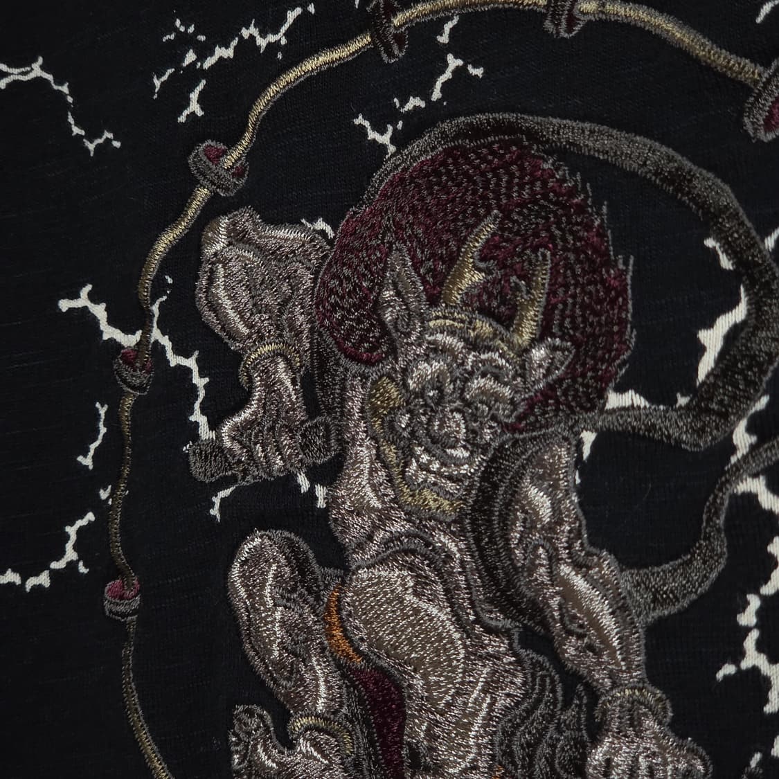 JPN 카라쿠리 타마시 오리엔탈 풍신 포켓 롱슬리브 상품이미지5