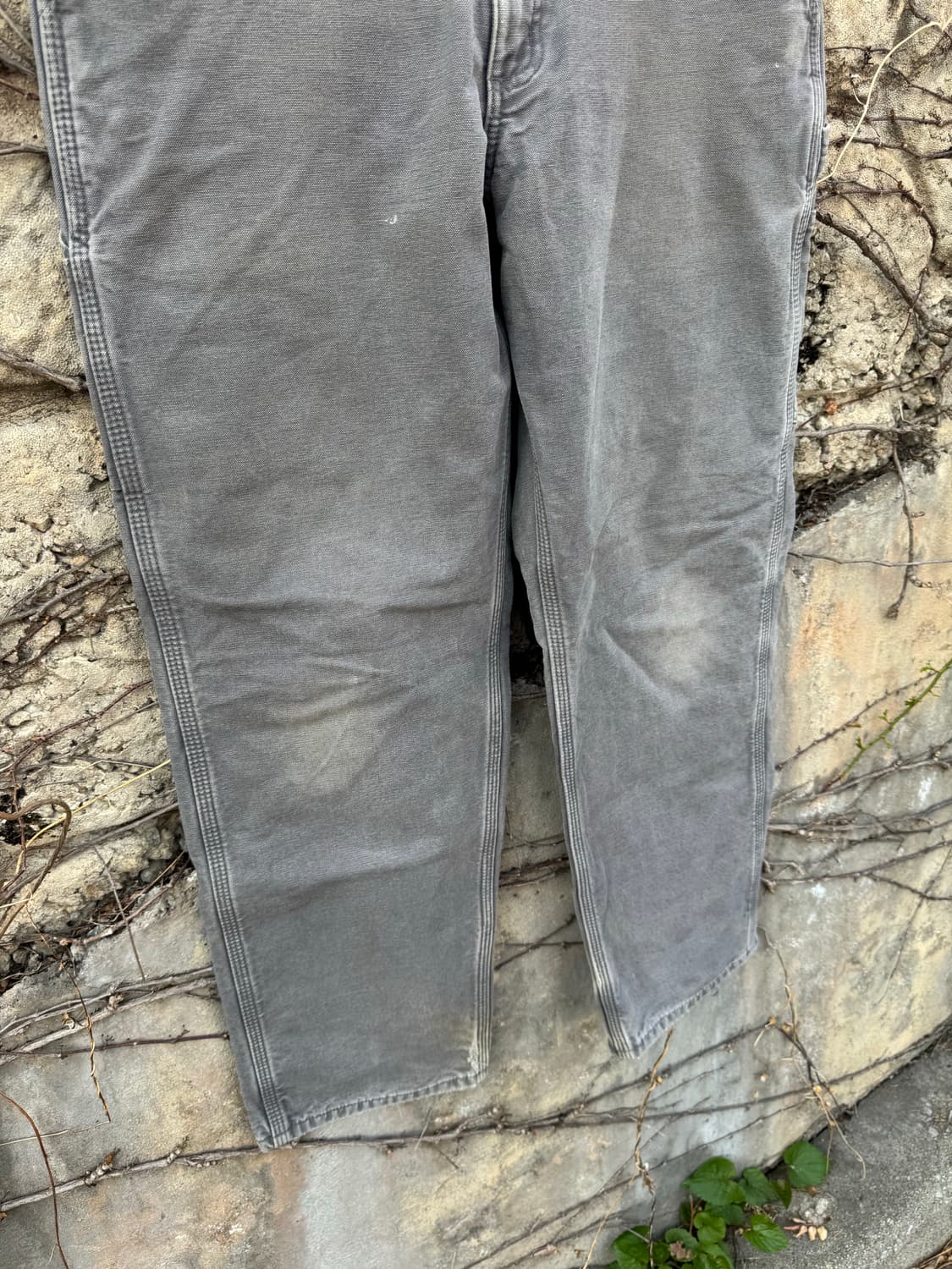 칼하트 빈티지 b111 gvl 하드페이딩 카펜터 싱글니 워크 팬츠 상품이미지4