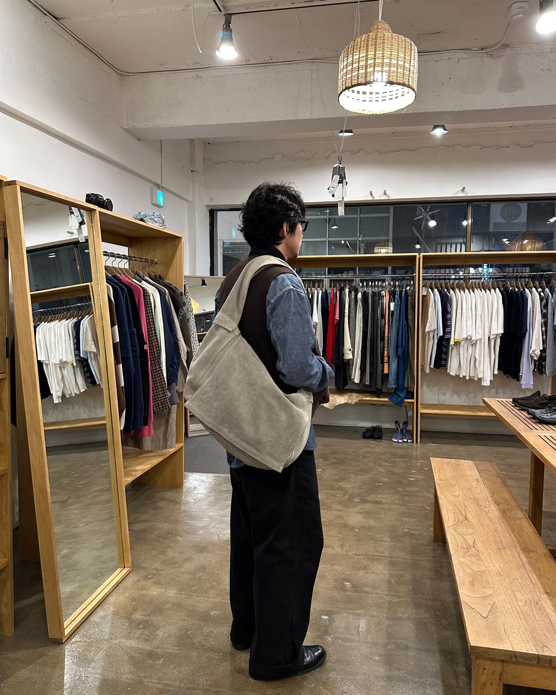 세븐바이세븐 소가죽 스웨이드 메일 상품이미지2