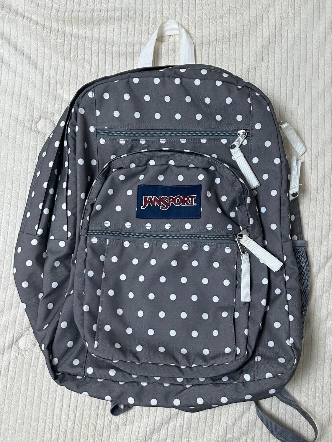 잔스포츠 도트 땡땡이 백팩 그레이 상품이미지4