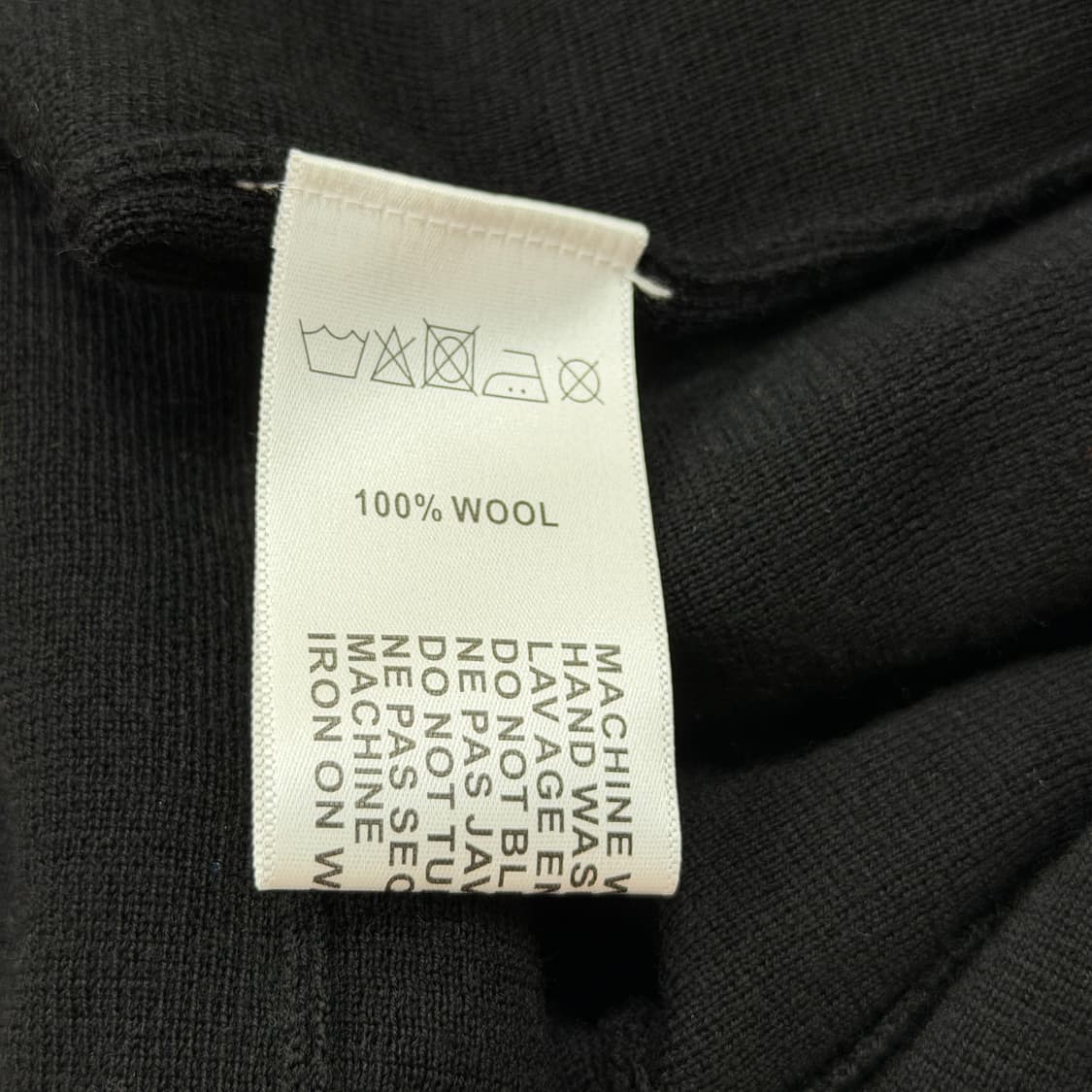 스펜서 바두 울 니트 폴로 카라티 블랙 L 상품이미지7