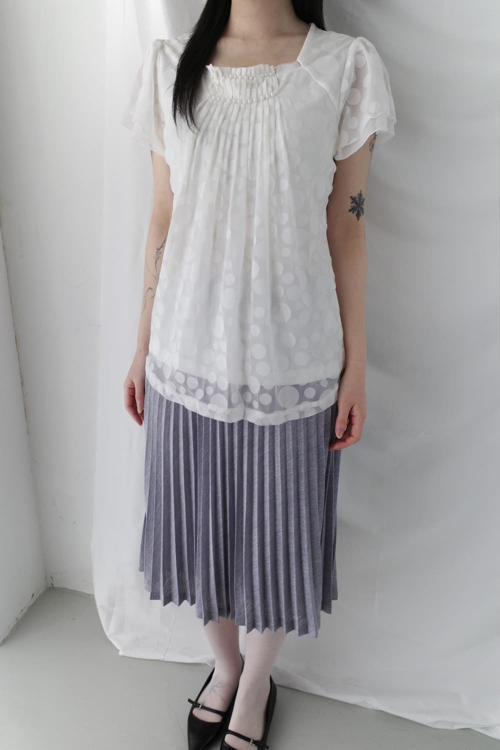 dot pearl half T 상품이미지6