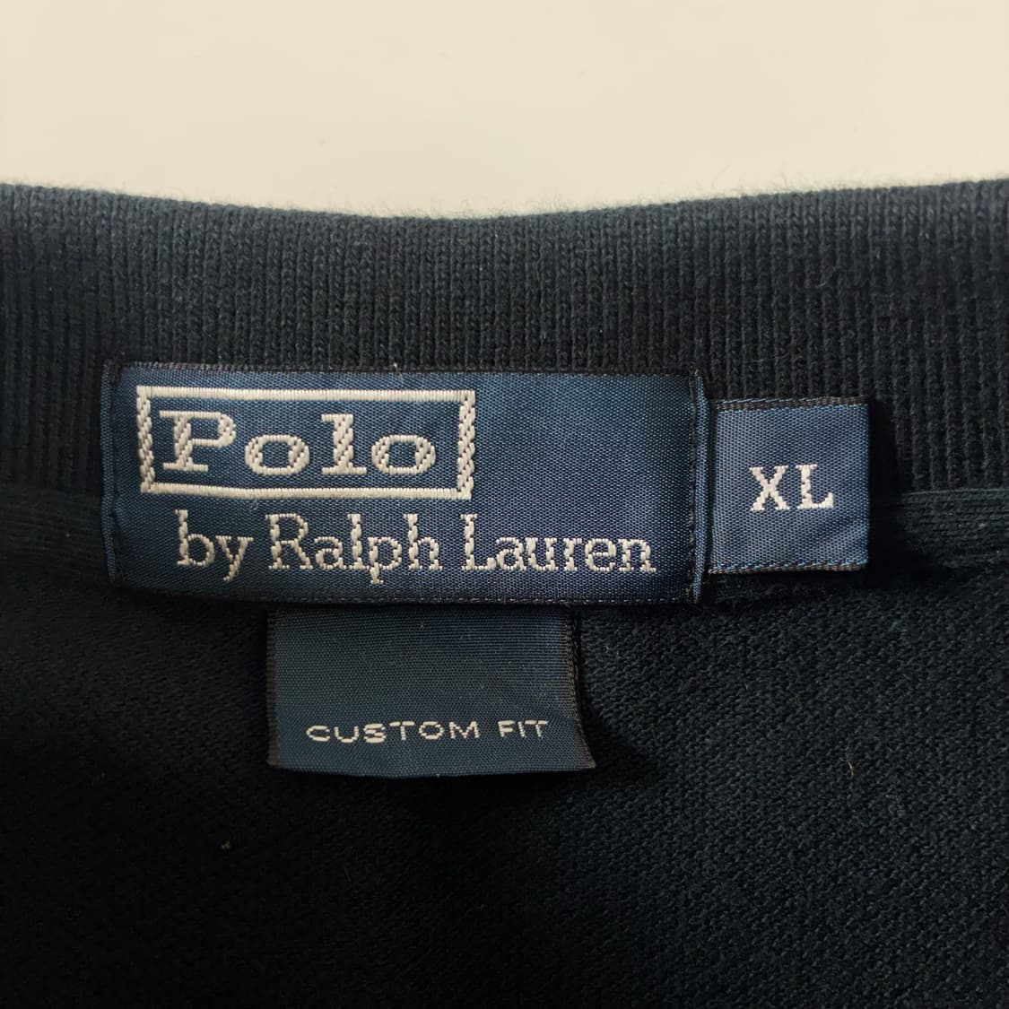 Polo  폴로 랄프로렌 자수 코튼 블랙 카라 니트  상품이미지4