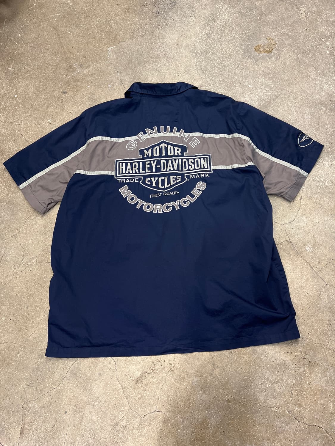 할리데이비슨 자수 반팔 셔츠 3XL 상품이미지1
