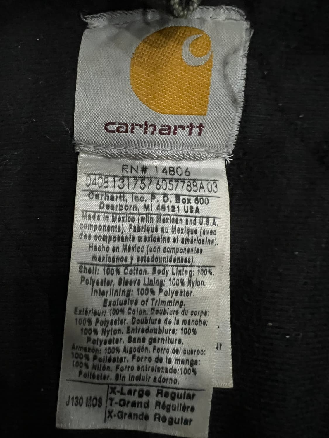 (XL) 칼하트 후드 덕 액티브 자켓 J130 MOS 모스그린 상품이미지4