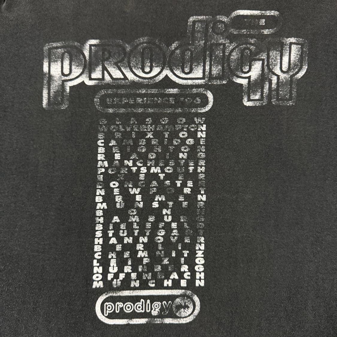 빈티지 90s Prodigy 프로디지 유럽 투어 롱슬리브 티셔츠 상품이미지5