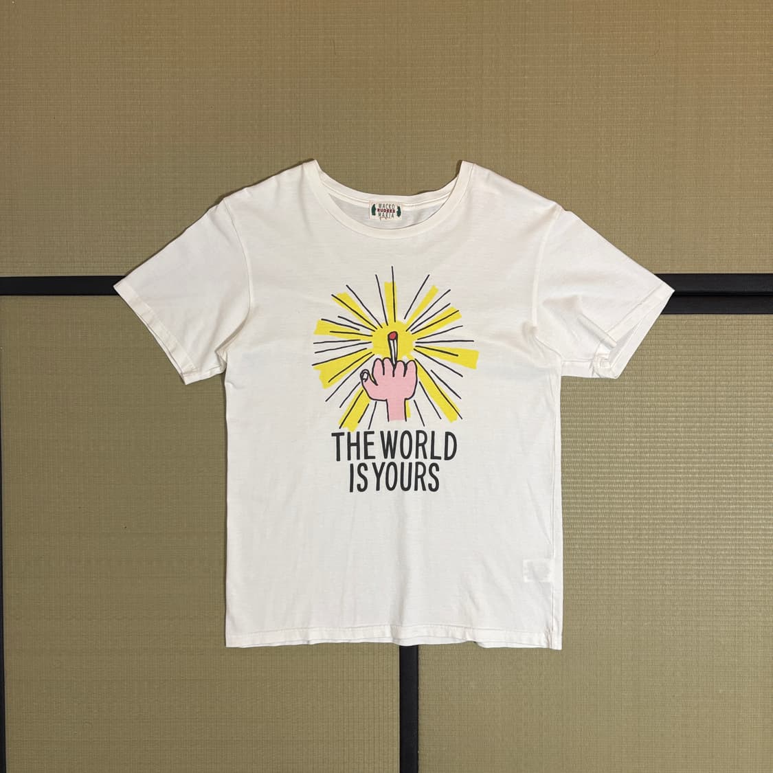 WACKO MARIA 와코마리아 THE WORLD IS YOURS 반팔티 상품이미지1