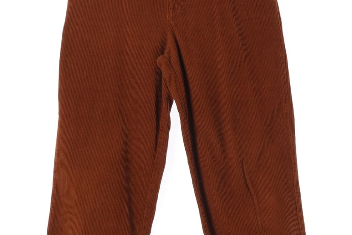 자라 브라운 코듀로이 와이드 워크 팬츠 상품이미지4