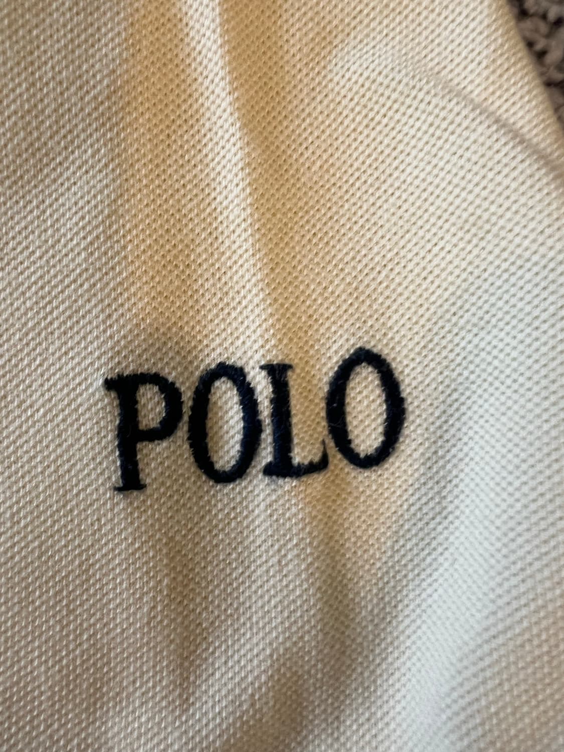 폴로 랄프 로렌　옐로우 반팔 카라 티셔츠 상품이미지3