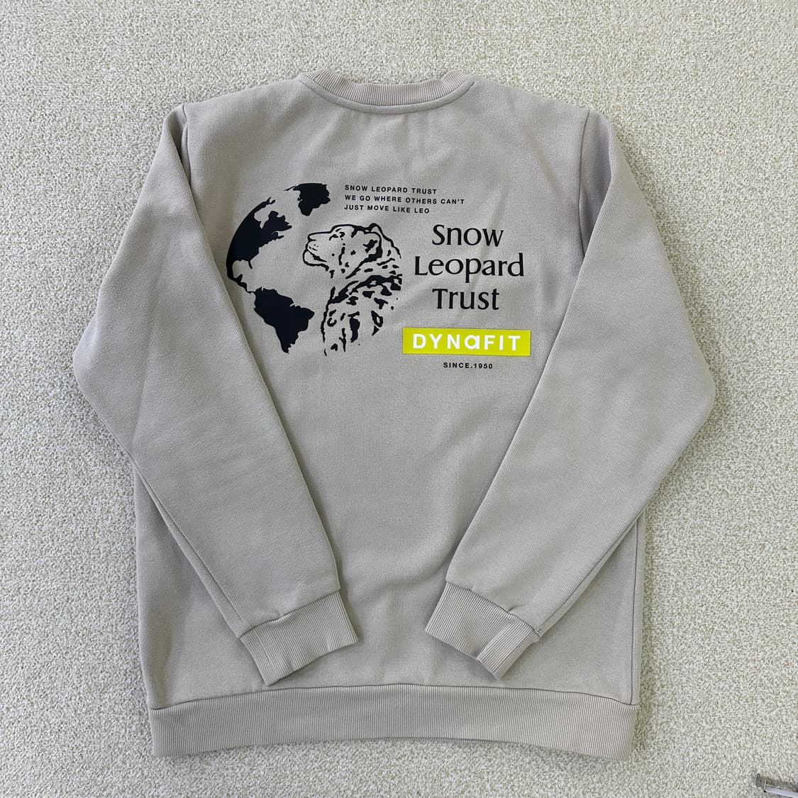 M 다이나핏 베이지 맨투맨 0323D 상품이미지4