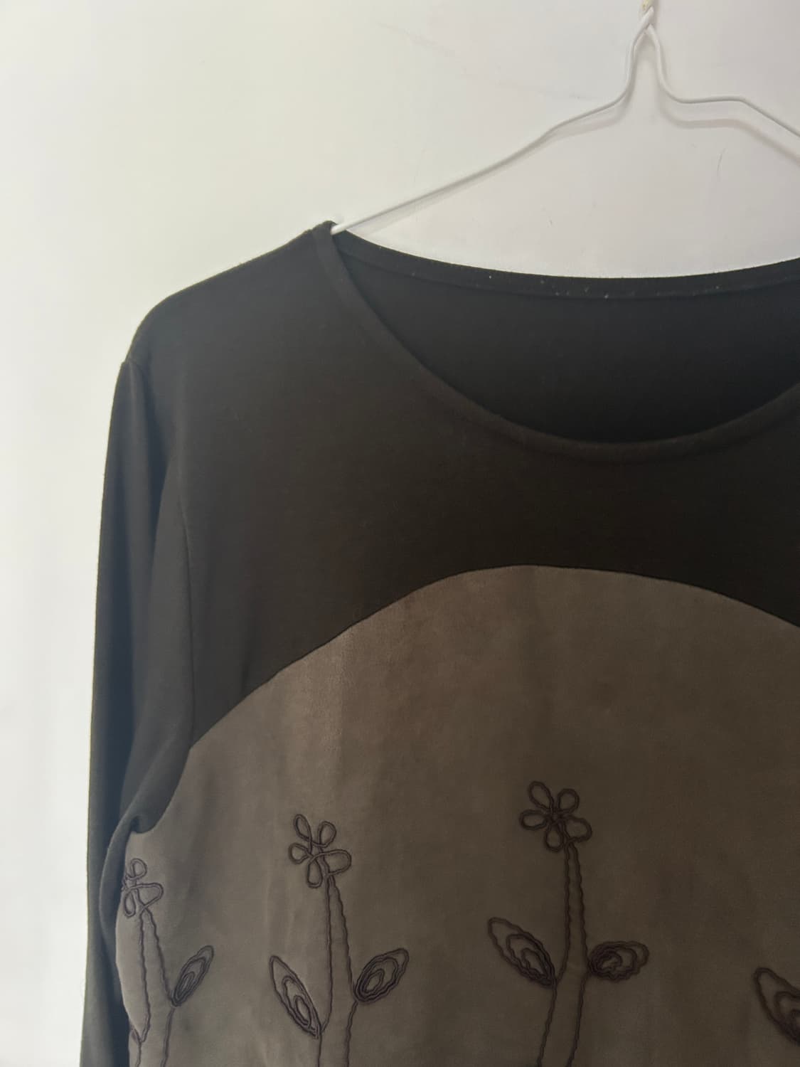 dark brown flower tshirt  상품이미지2