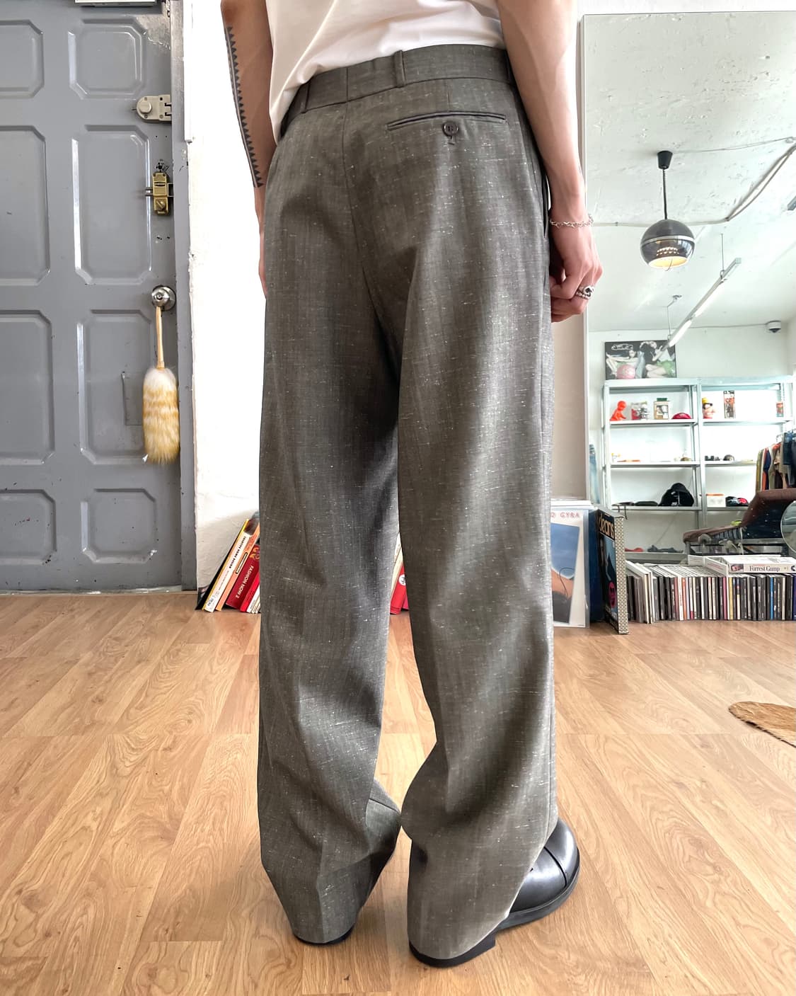 [32] ysl 이브생로랑 울 팬츠 상품이미지2