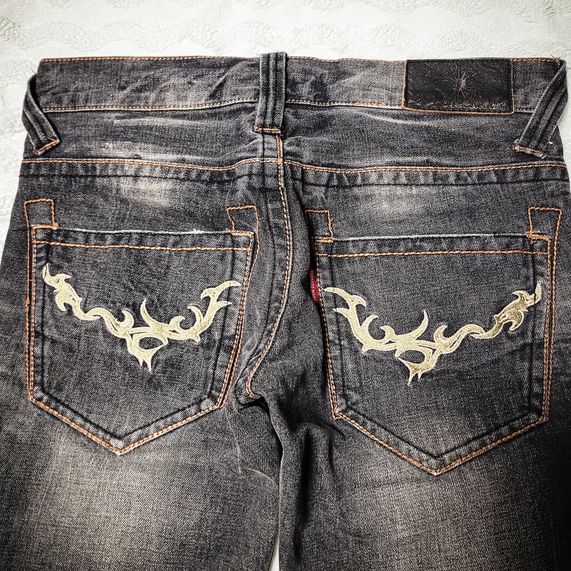 TORNADO MART Embroidery Flare Pants 상품이미지5