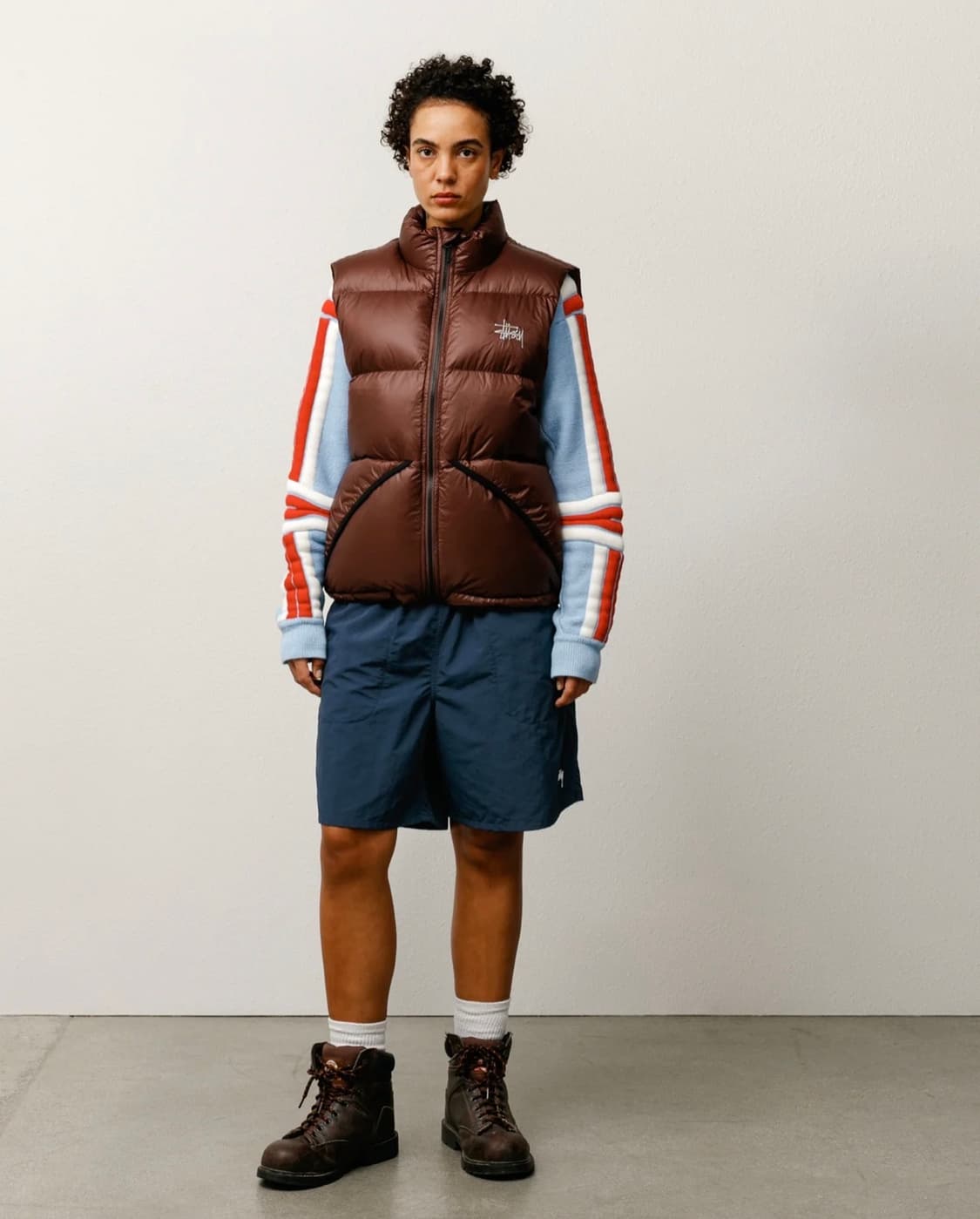 [XXL] 스투시 마이크로 립스탑 다운베스트_브라운 상품이미지2