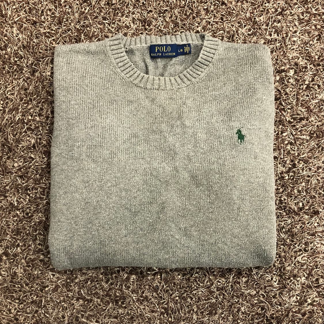 폴로 랄프로렌 코튼 그레이 니트  상품이미지1