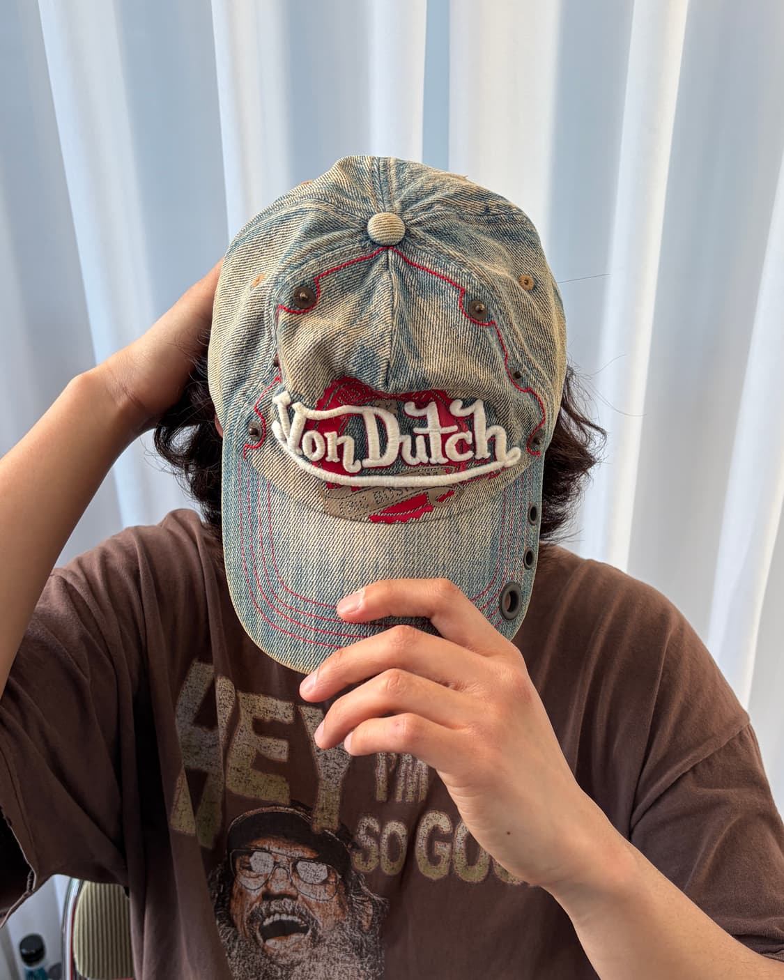본더치 VonDutch 빈티지 데님 볼캡 모자 상품이미지1