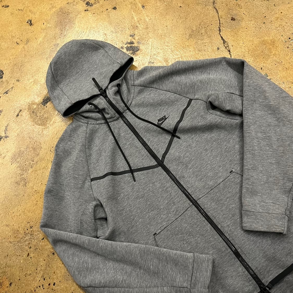 [정품/L] 나이키 테크 플리스 풀집업 회색 b10 상품이미지1