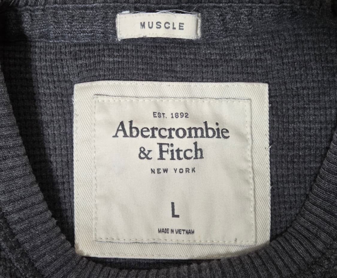 아베크롬비  차콜 머슬핏 니트스웨터 L 상품이미지4
