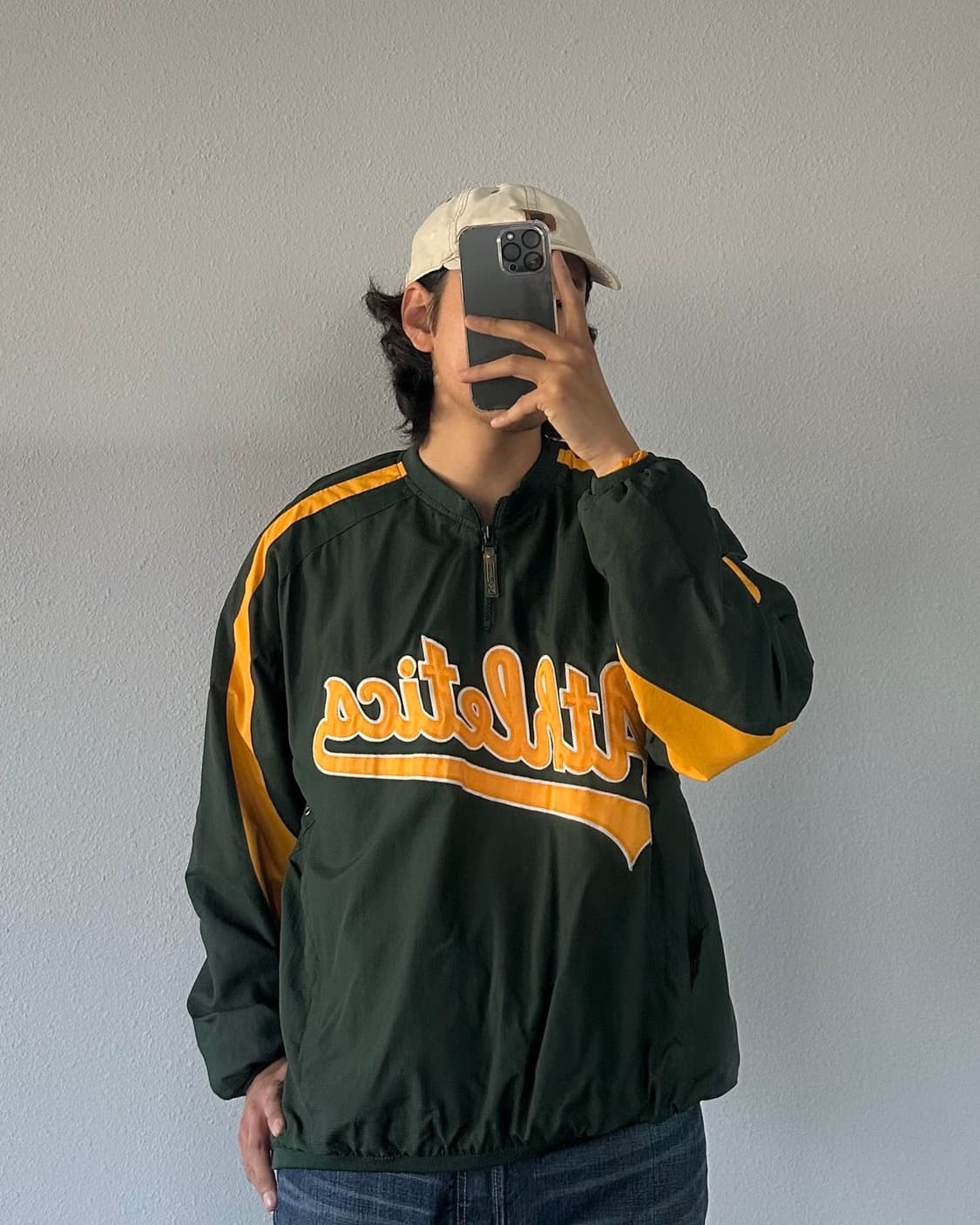 [M]마제스틱 어센틱 오클랜드 스타디움 풀오버 자켓 상품이미지1