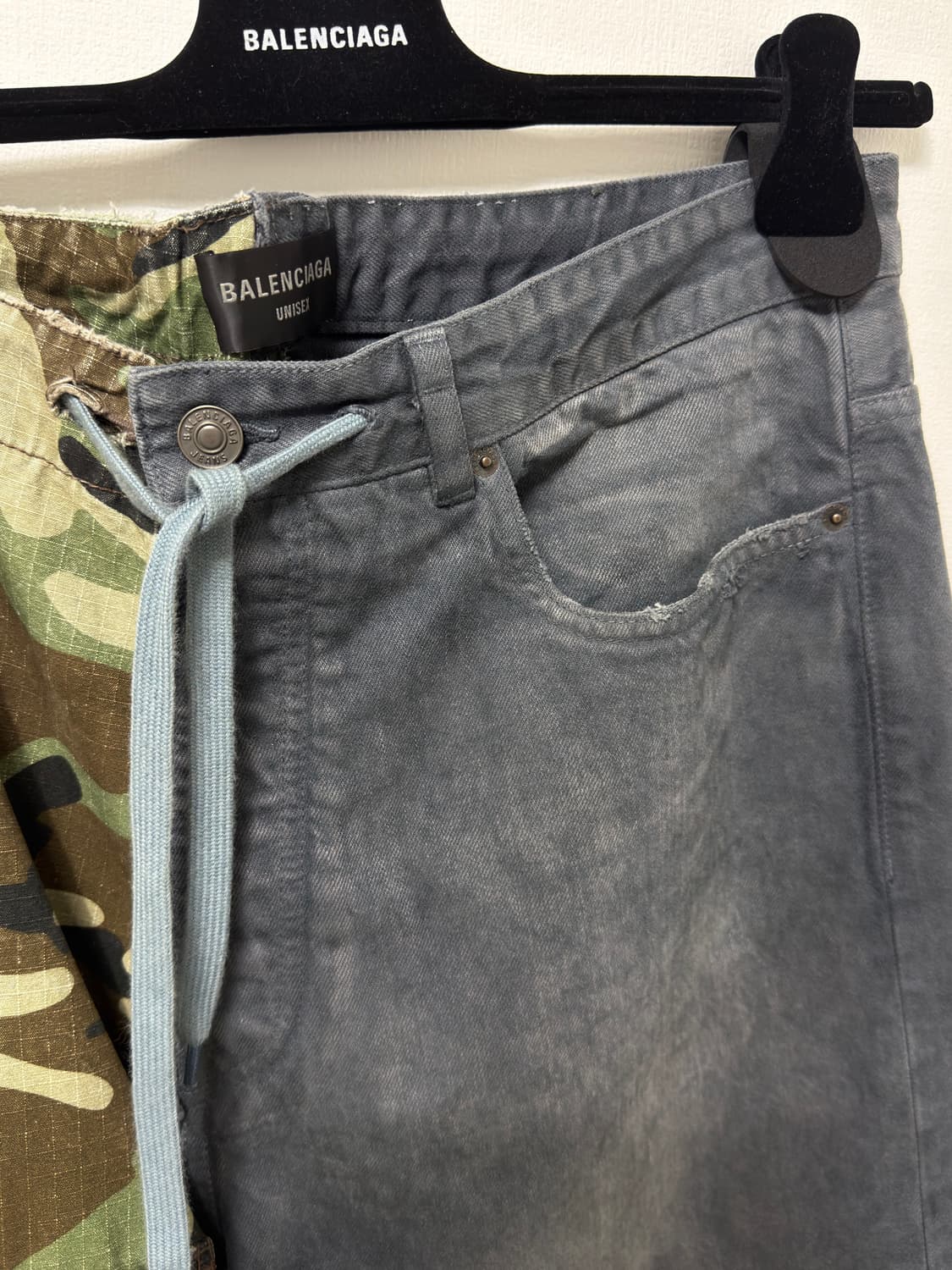 [S]발렌시아가 그레이스케일 카모 하이브리드 팬츠  상품이미지3