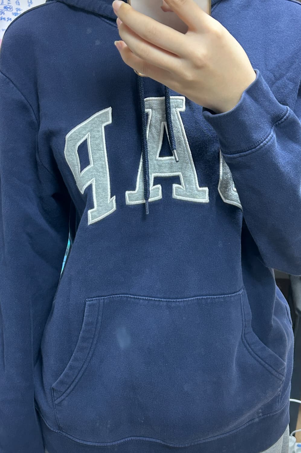 갭 네이비 후드티 상품이미지1