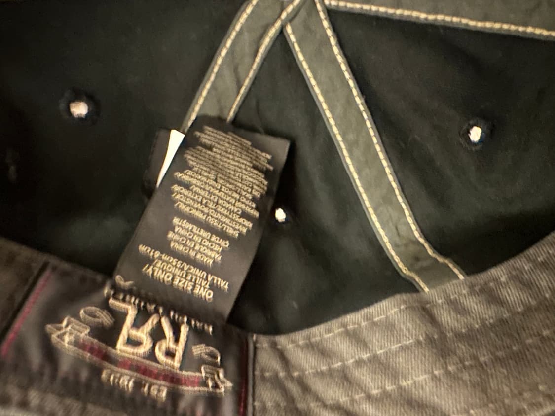 RRL Ralph Lauren 렌치로고 볼캡 블랙 상품이미지5