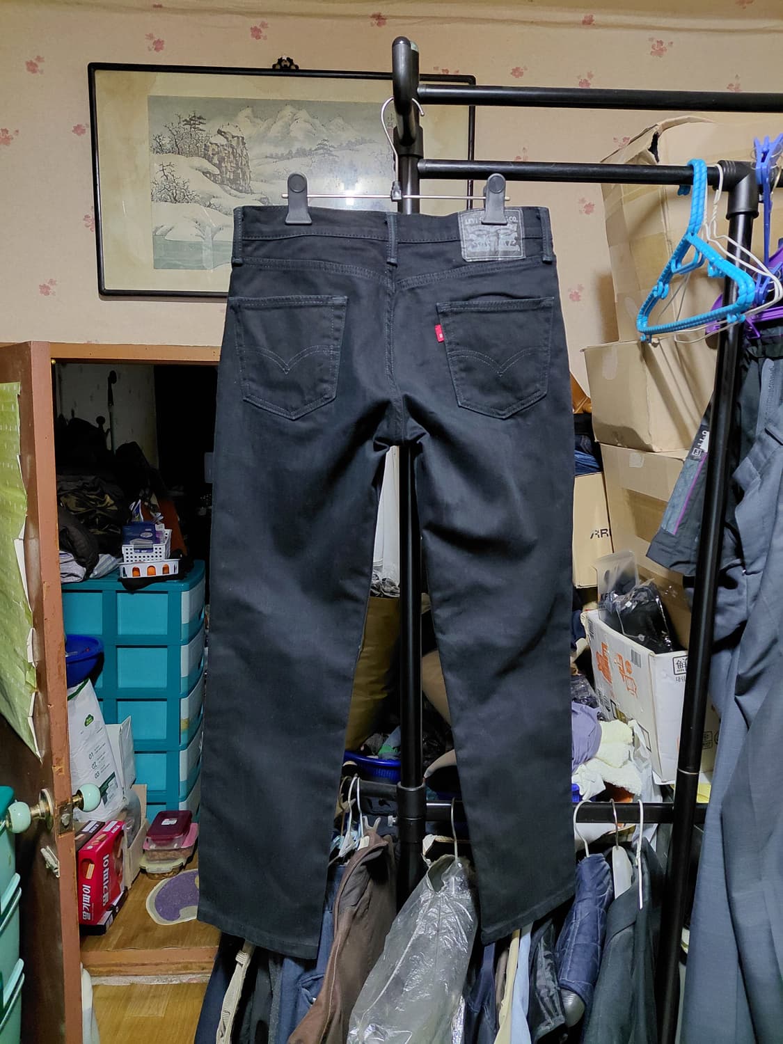 [리바이스511]슬림핏 블랙 데님 청바지 30사이즈 상품이미지2