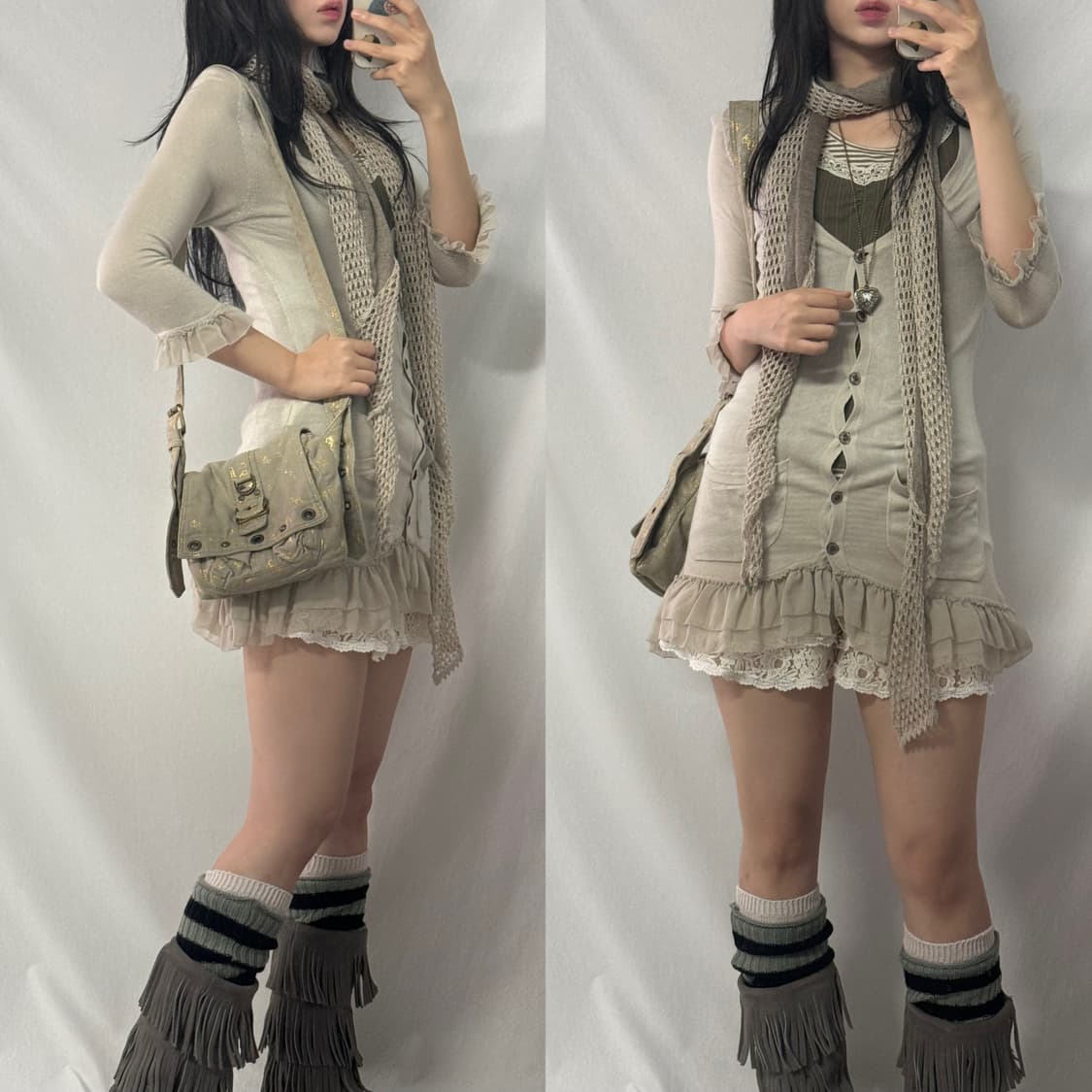 러플 버튼 가디건 상품이미지2