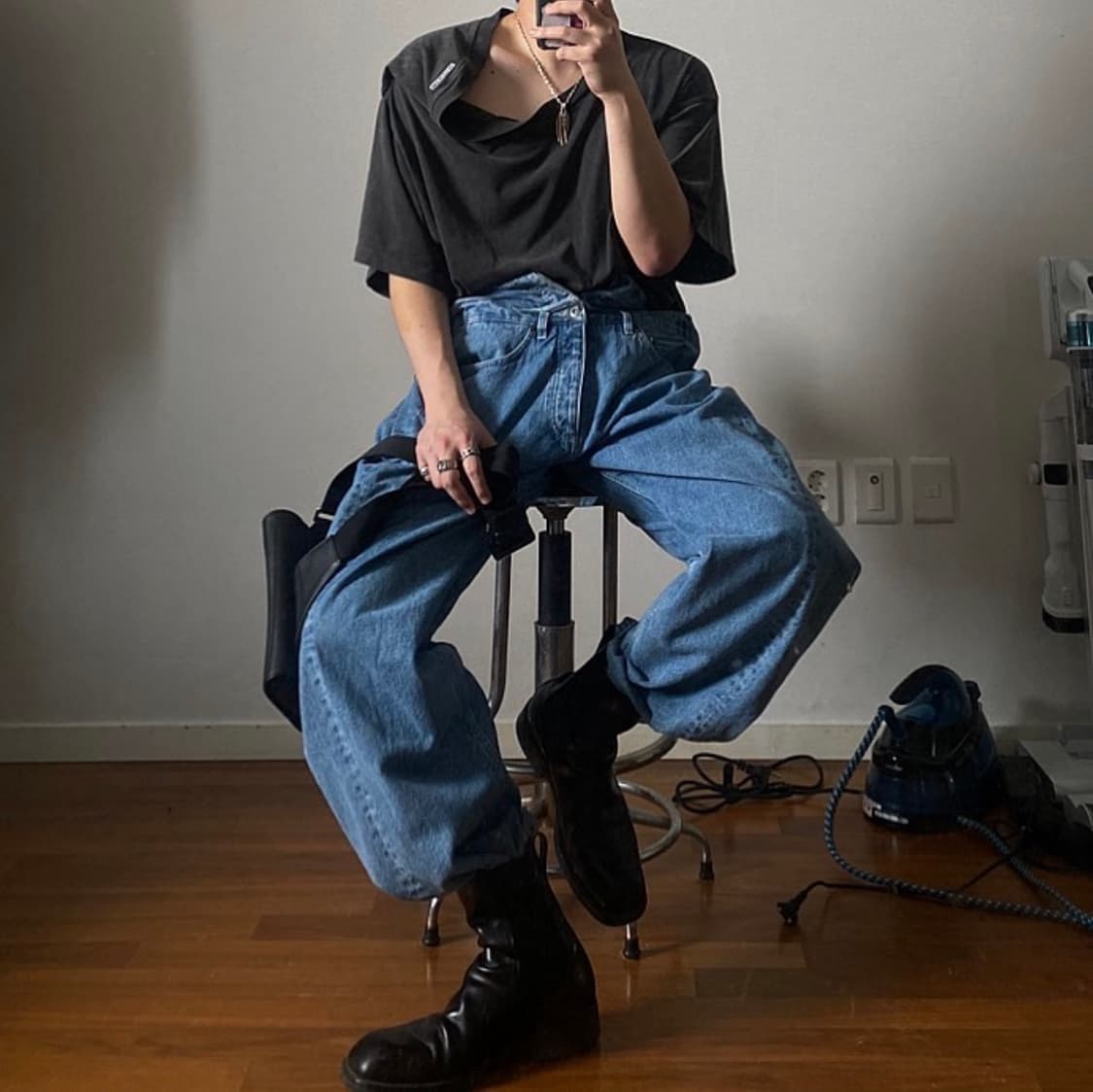 와이프로젝트 로즈 티셔츠 상품이미지4