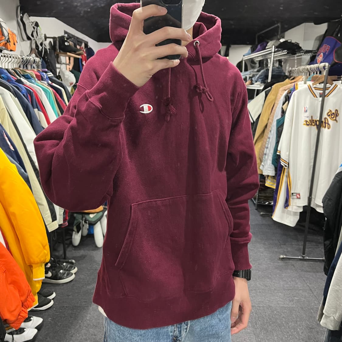 챔피온 리버스위브 후드티  상품이미지5