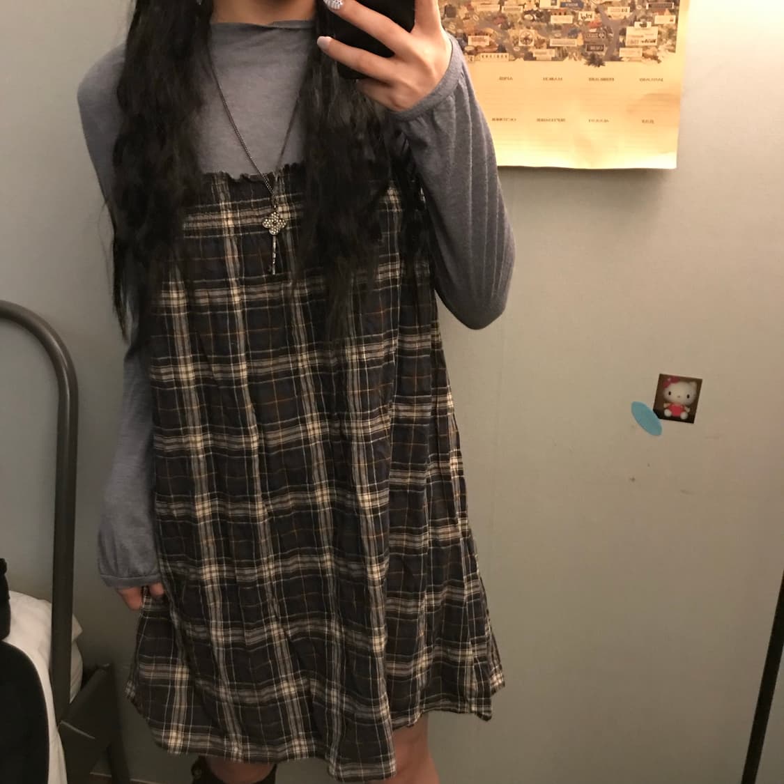 JPN Vintage 모리걸 하구미 레이어드 원피스 상품이미지1