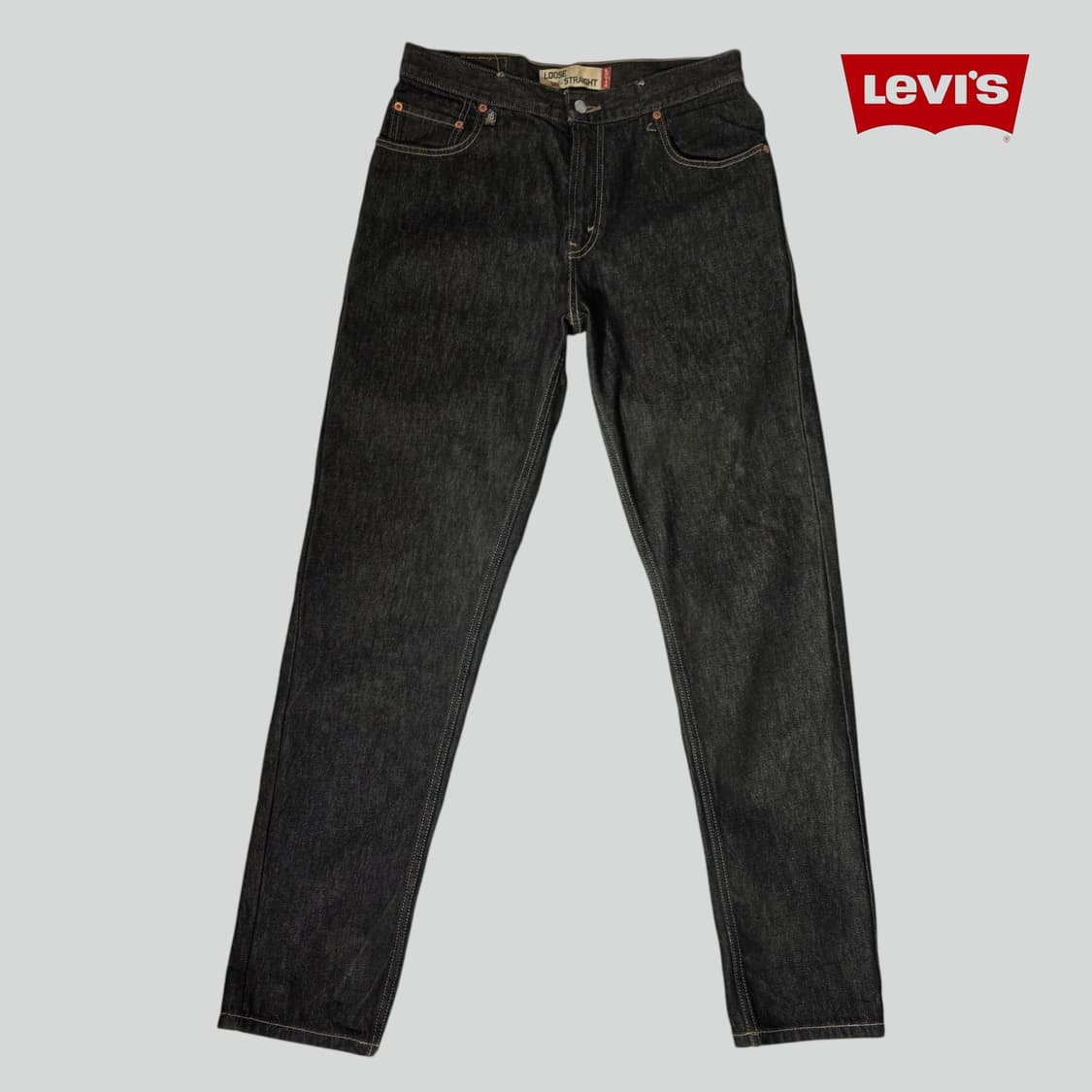 [W30L32]00s 리바이스 569 루즈스트레이트핏 블랙 데님팬츠 상품이미지1