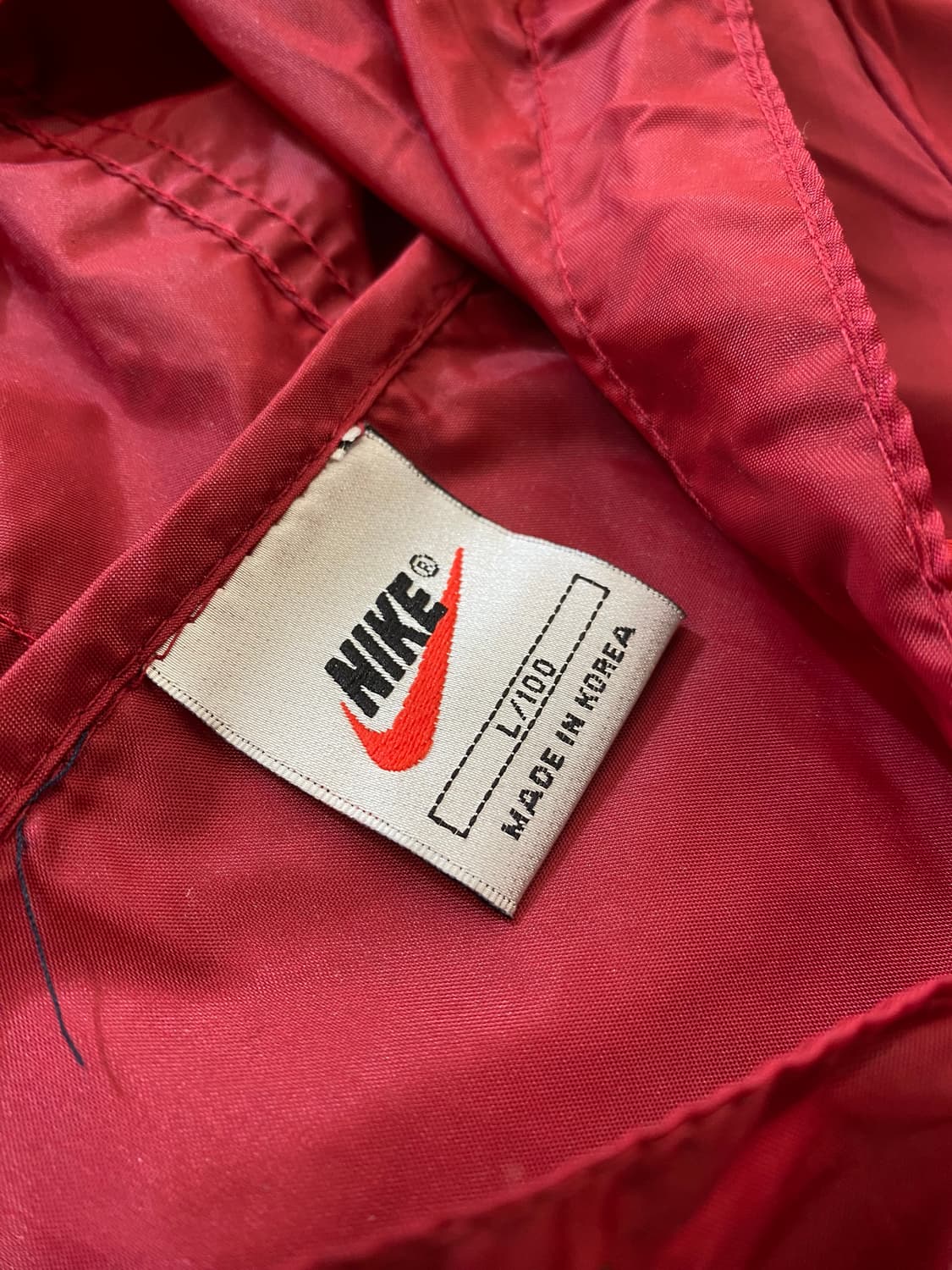 [L] 90-00s Nike 나이키 올드스쿨 나일론 풀오버 후디 상품이미지6