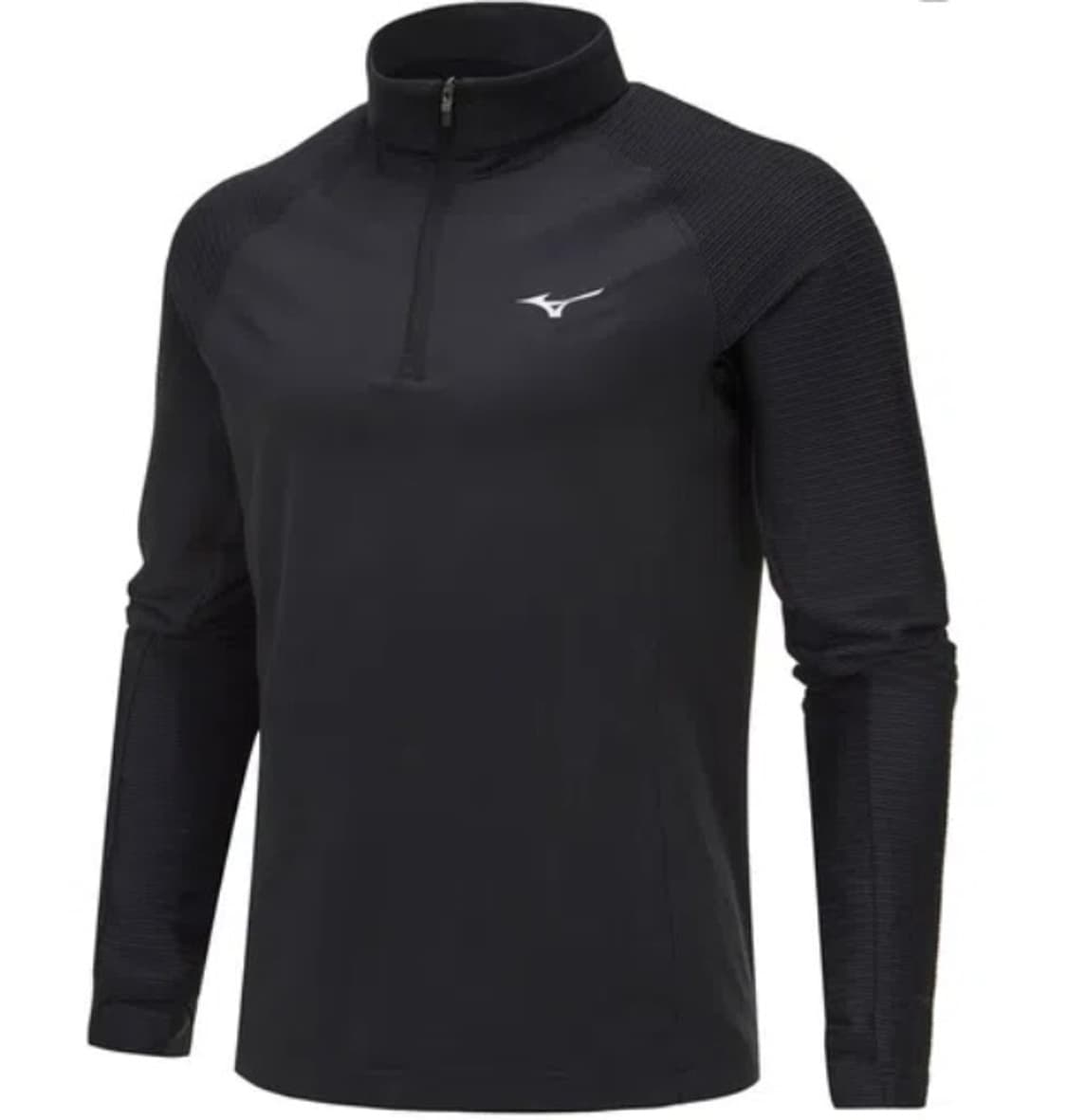 미즈노 핑거홀 하프 집업 러닝 티셔츠 상품이미지1