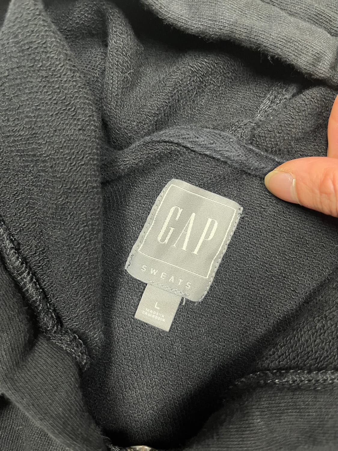 Gap 후드집업 블랙 L 상품이미지2