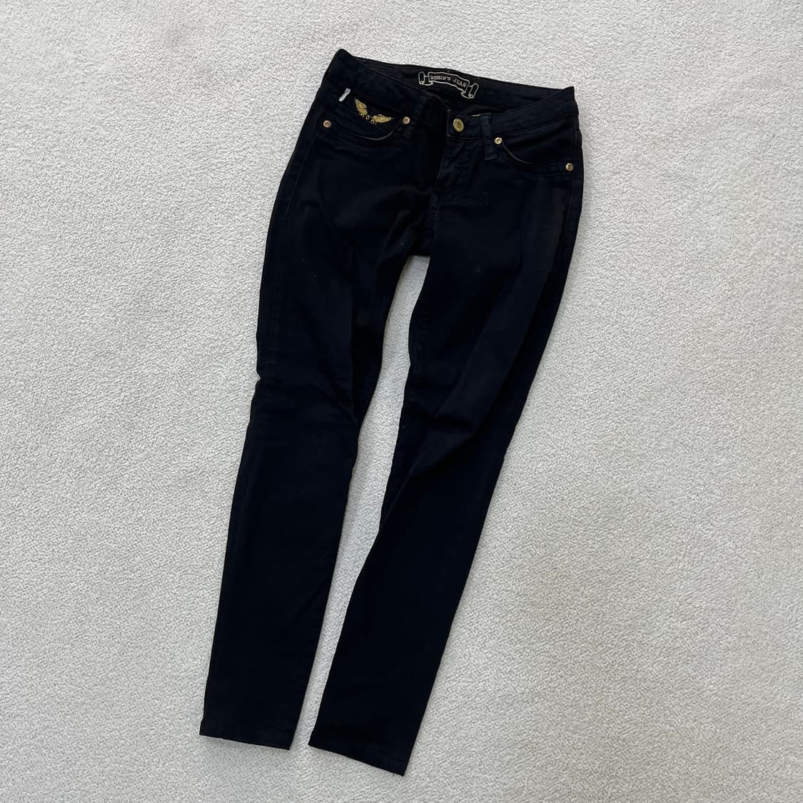 24 로빈슨진 여성 블랙 데님 팬츠 0330M 상품이미지1